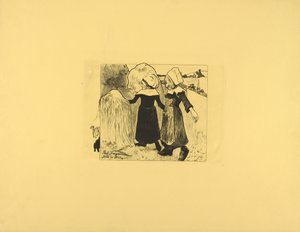 Las alegrías de Bretaña de Paul Gauguin